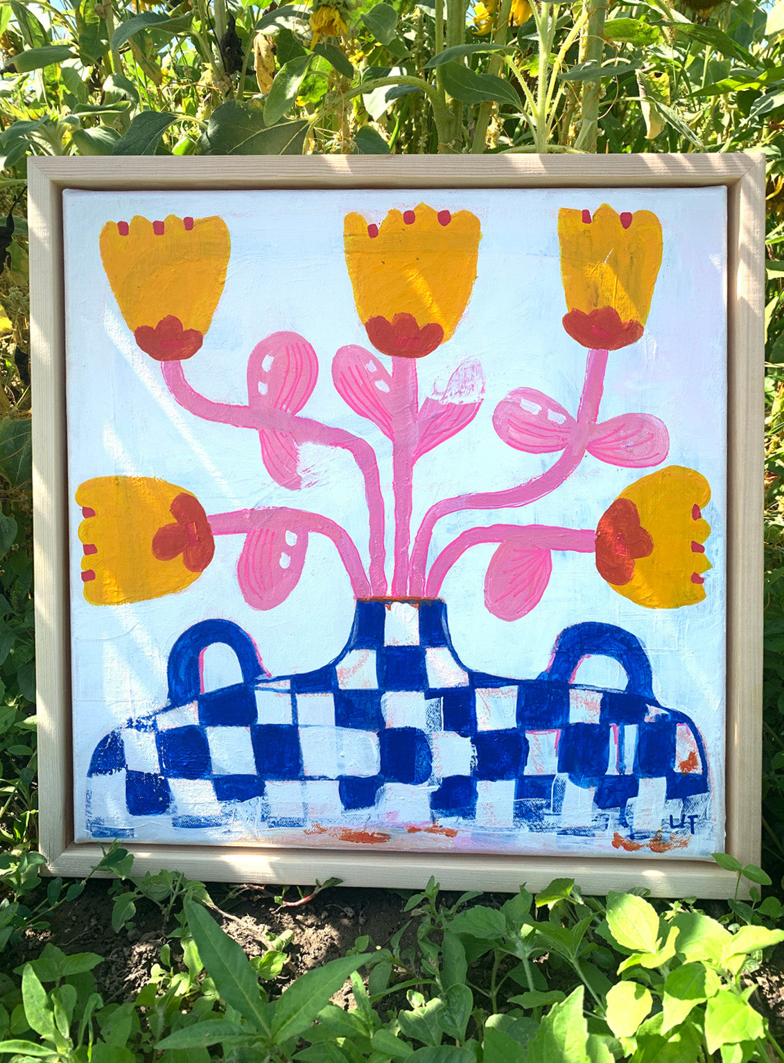 Originale abstraktes Kunstwerk "Botanische Keramik"