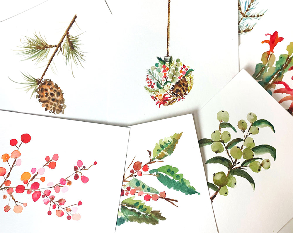 03. Dezember 2023 - 11 Uhr winter- & weihnachtlicher florales Aquarellmalen