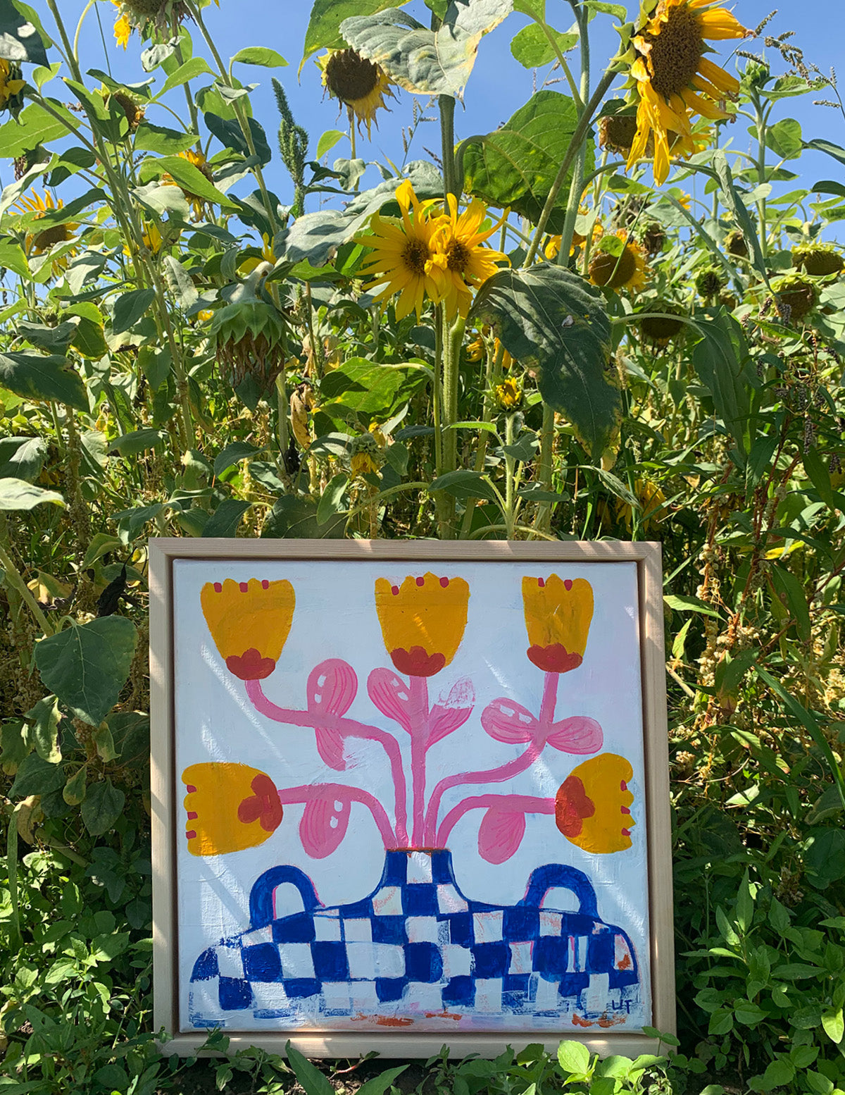 Originale abstraktes Kunstwerk "Botanische Keramik"