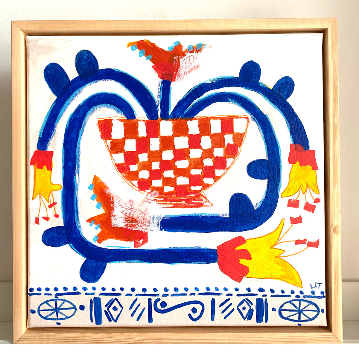 Originale farbenfrohes & abstraktes Kunstwerk "Flora Veronika"