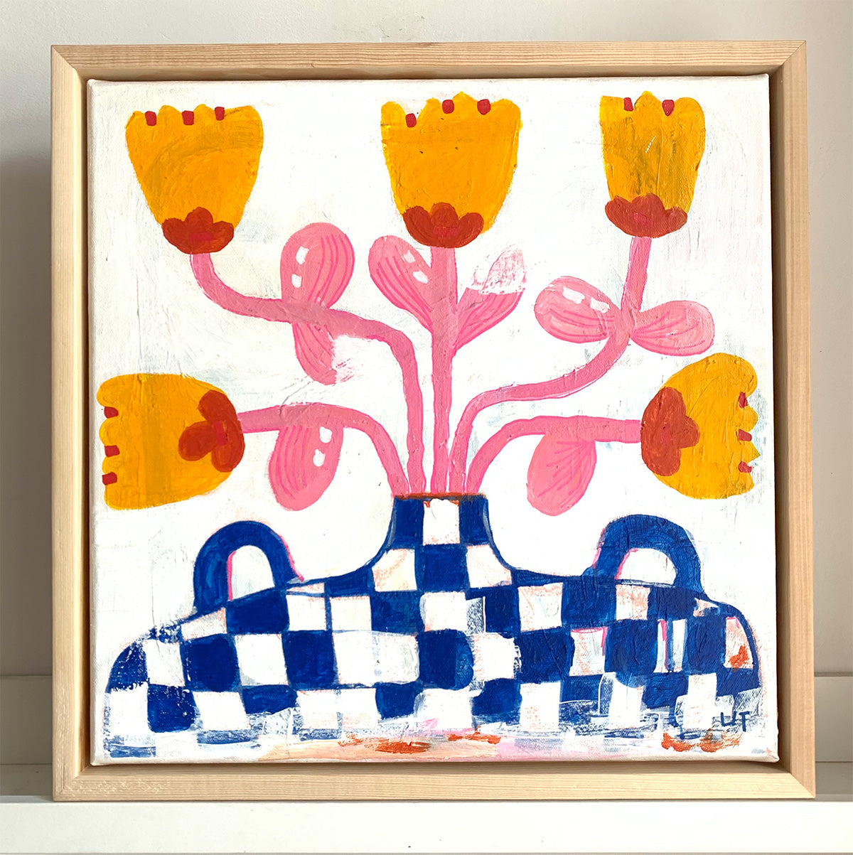 Originale abstraktes Kunstwerk "Botanische Keramik"