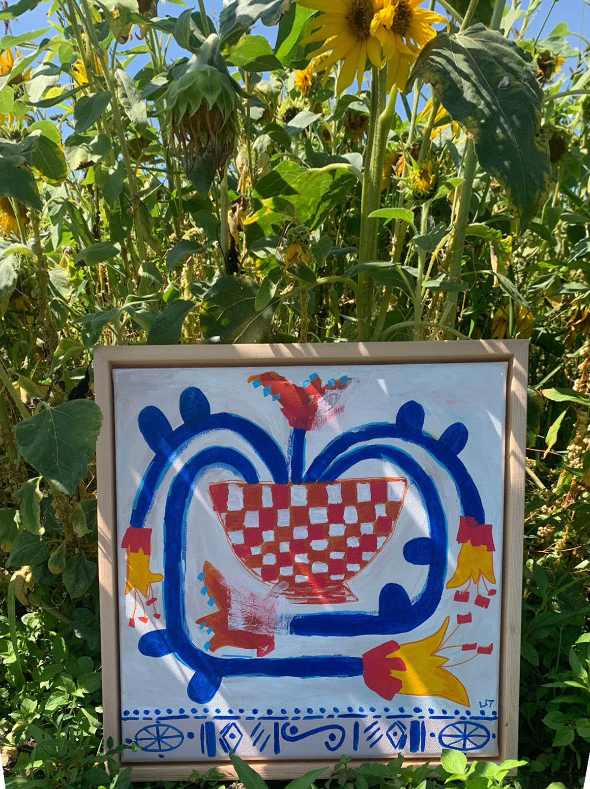 Originale farbenfrohes & abstraktes Kunstwerk "Flora Veronika"